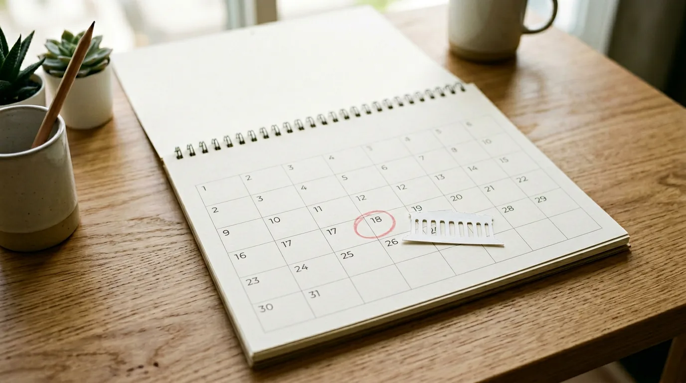 Kalendarz i symbol darmowego wstępu w planie zwiedzania